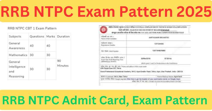 RRB NTPC Exam Pattern 2025 Out