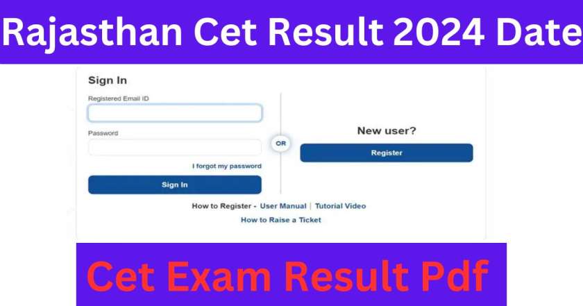 Rajasthan Cet Result 2024 Date Out